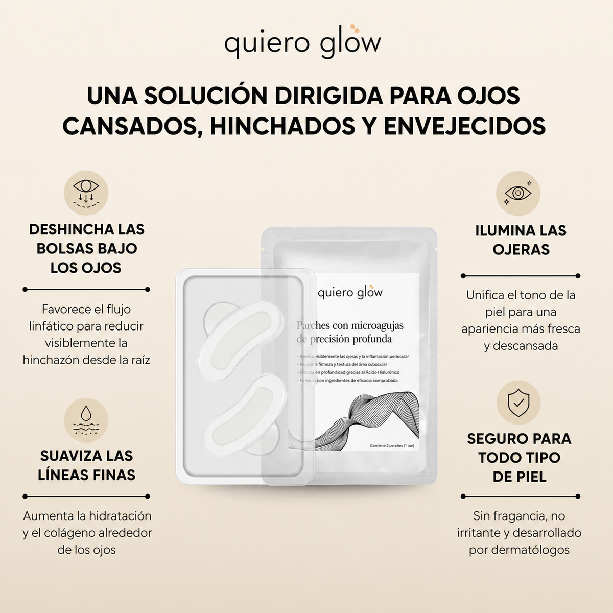 Parches Quiero Glow™ - Reduce Ojeras